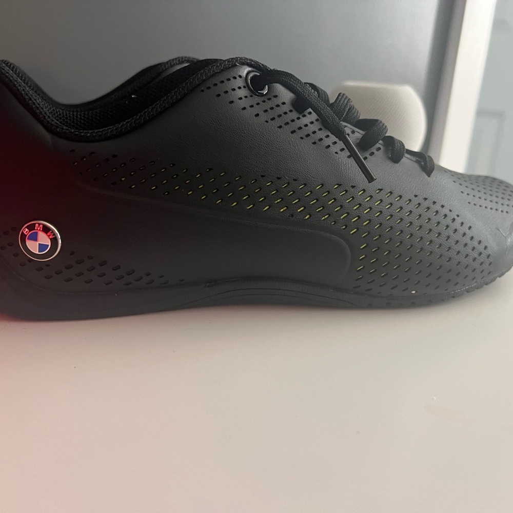 BMW Puma Black and Yellow Green Athletic Shoes - Picture 13 of 17